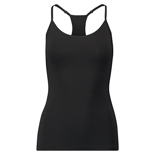 PUMA Iconic Racer Back Tank Top 1p Ropa Interior, Mujer, Negro, Small