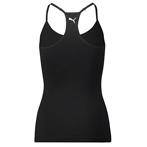 PUMA Iconic Racer Back Tank Top 1p Ropa Interior, Mujer, Negro, Small