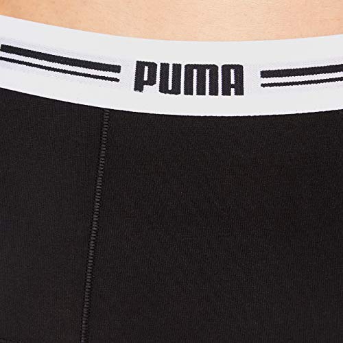 PUMA Iconic Women's Mini Short (2 Pack) Bragas Hipster, Negro, XS (Pack de 2) para Mujer