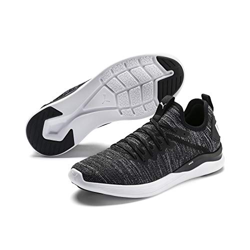 PUMA Ignite Flash Evoknit, Zapatillas de Running Hombre, Negro (Black/Asphalt/White), 42.5 EU
