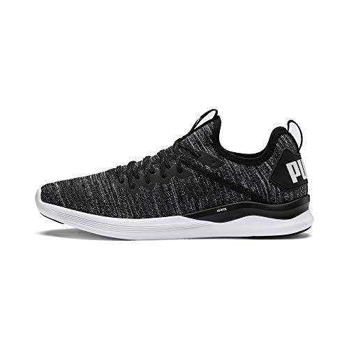 PUMA Ignite Flash Evoknit, Zapatillas de Running Hombre, Negro (Black/Asphalt/White), 42.5 EU