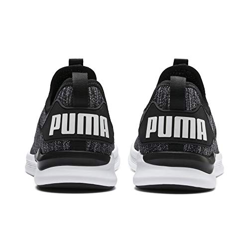 PUMA Ignite Flash Evoknit, Zapatillas de Running Hombre, Negro (Black/Asphalt/White), 42.5 EU