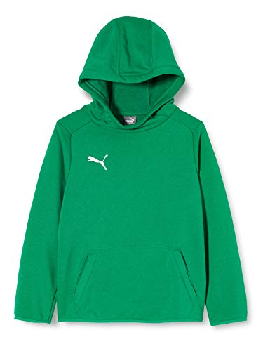 Puma Liga Casuals Hoody Jr Sweatshirt, Unisex niños, Verde (Pepper Green/White), 140