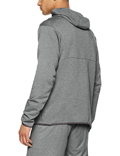 Puma Liga Casuals Hoody, Sudadera con Capucha para Hombre, Gris (Medium Gray Heather/Black), L