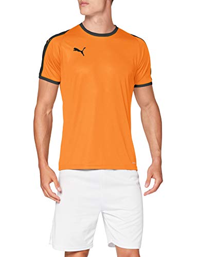 PUMA Liga Jersey T-Shirt, Hombre, Golden Poppy Black, M
