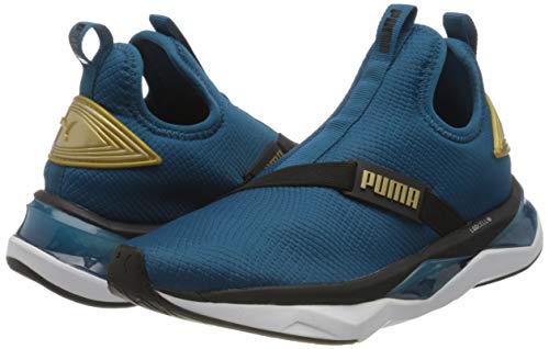 PUMA LQDCELL Shatter Mid WNS, Zapatillas de Gimnasio Mujer, Negro (Digi/Blue Team Gold Black), 36 EU