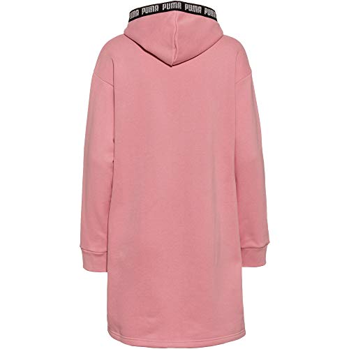 PUMA Metallic Nights Hooded Sweat Dress Sudadera con Capucha, Mujer, Bridal Rose, M