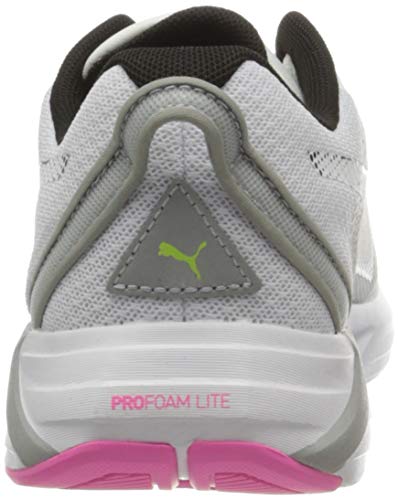 PUMA Minima Wn's, Zapatillas para Correr de Carretera Mujer, Blanco White Black/Luminous Pink, 39 EU