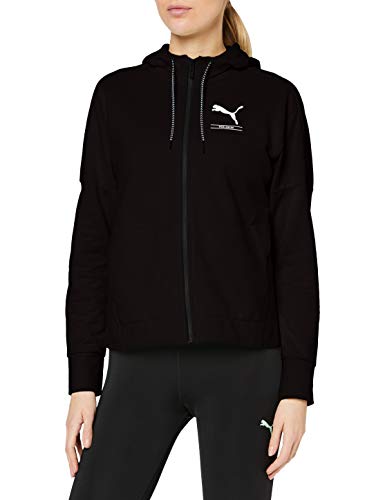 PUMA Nu-Tility FZ Hoody Sudadera, Mujer, Puma Black, S