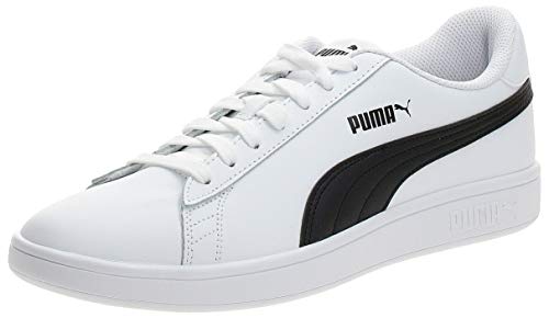 Puma - Smash V2 L, Zapatillas Unisex adulto, Blanco (Puma White-Puma Black 01), 41 EU