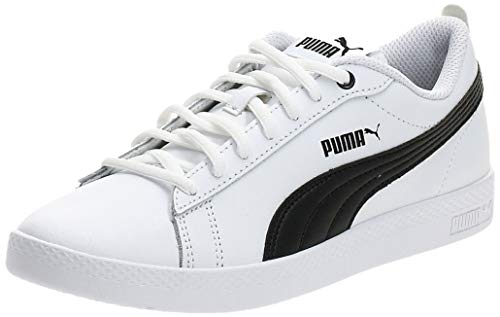 PUMA Smash Wns V2 L, Zapatillas Mujer, Blanco White Black, 38 EU