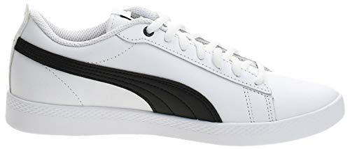 PUMA Smash Wns V2 L, Zapatillas Mujer, Blanco White Black, 40 EU