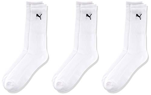 Puma Sports Socks - Calcetines de deporte para hombre, color Blanco (300 - White), talla 39-42, 3 unidades