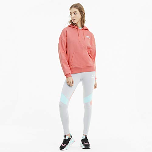 PUMA Tfs Hoodie Sudadera, Mujer, Salmon Rose, XL