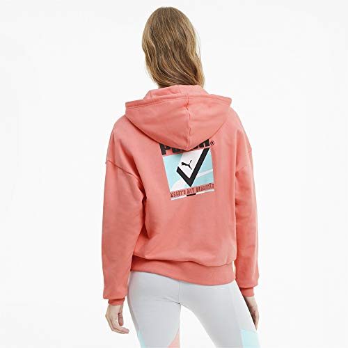 PUMA Tfs Hoodie Sudadera, Mujer, Salmon Rose, XS