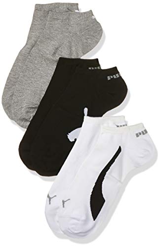 PUMA Unisex Lifestyle Sneakers 3P - Calcetines unisex, color negro, talla 39-42