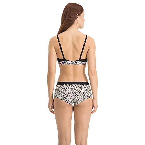 PUMA Women's Printed Mini Short (2 Pack) Bragas Hipster, Morado, M para Mujer