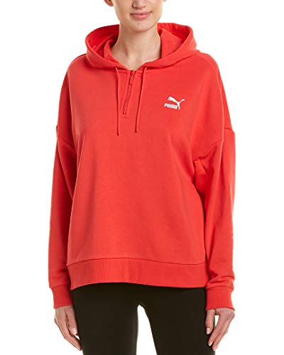 PUMA Xtg Sudadera con capucha y media cremallera para mujer - rojo - S