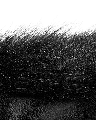 Punk Rave Mujer Gótico Chaqueta Abrigo Largo Negro Brocado Damasco Piel Sintética Steampunk Vintage Victoriano - Negro, 3XL - UK Womens Size 18