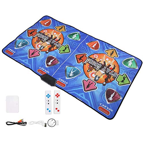 Pwshymi Alfombrilla de Baile de Alta definición Bailarines remotos inalámbricos Almohadillas de Paso Mujeres Niños(European regulations)