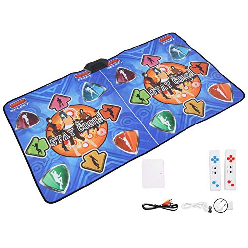 Pwshymi Alfombrilla de Baile de Alta definición Bailarines remotos inalámbricos Almohadillas de Paso Mujeres Niños(European regulations)