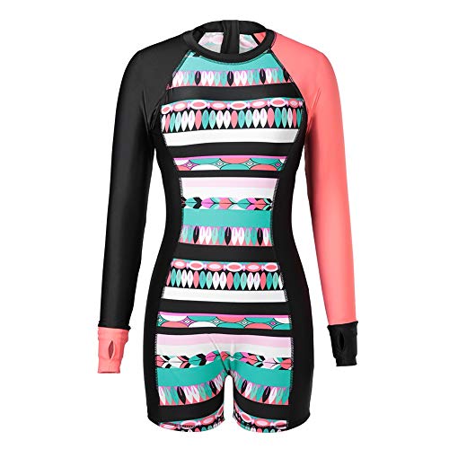 Pwshymi Traje de baño Traje de Neopreno Corto Traje de Neopreno Ultra Stretch Mujer Traje de baño de Surf de una Pieza(Metro)