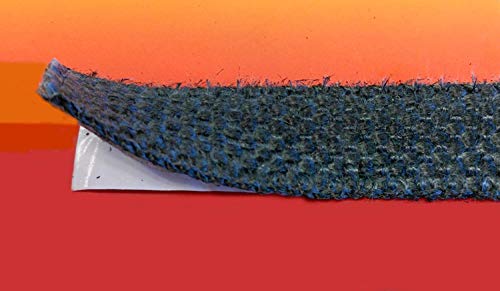 Pyro Feu PYROFEU-24927-6 Junta Refractaria Y Tubo Pegamento, Fibra De Vidrio, Negra, Ø 10 mm x 2,5 m