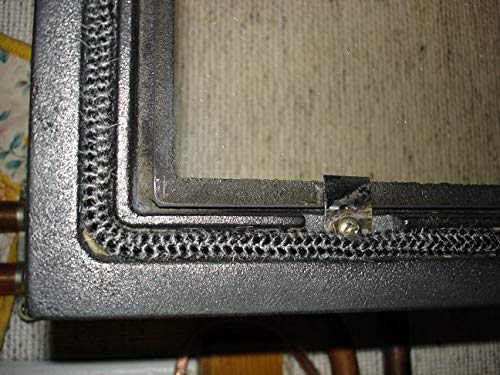 Pyro Feu PYROFEU-24927-6 Junta Refractaria Y Tubo Pegamento, Fibra De Vidrio, Negra, Ø 10 mm x 2,5 m