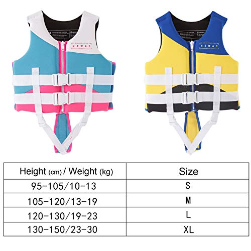 Q-YR Chaleco Salvavidas Niños Natación Fallo De Flotabilidad De La Natación Mantenga Cálido Y Duradero para Bucear, Rafting, Navegación para Niños Y Niñas,A,M