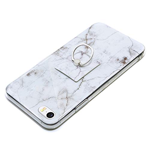 QPOLLY - Carcasa de silicona para iPhone 5S, diseño de mármol, Marbre #5