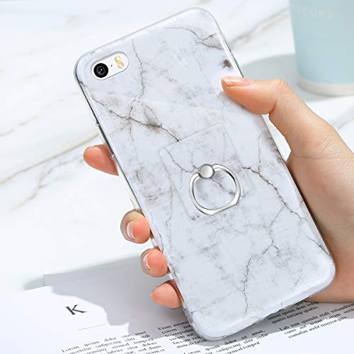 QPOLLY - Carcasa de silicona para iPhone 5S, diseño de mármol, Marbre #5