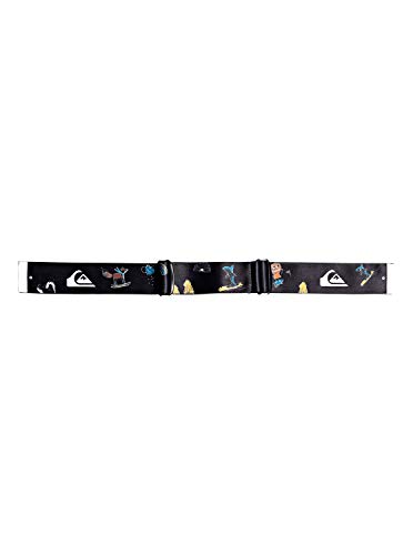 Quiksilver Eagle 2.0-Máscara para Snowboard/Esquí para Chicos 8-14, Niños, Black Snow Party, 1SZ