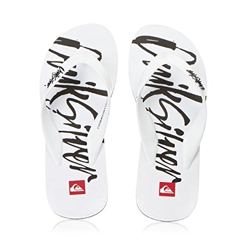 Quiksilver Echo Script - Sandalias para hombre Blanco Size: 43 EU