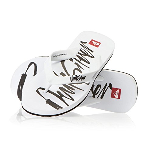 Quiksilver Echo Script - Sandalias para hombre Blanco Size: 43 EU