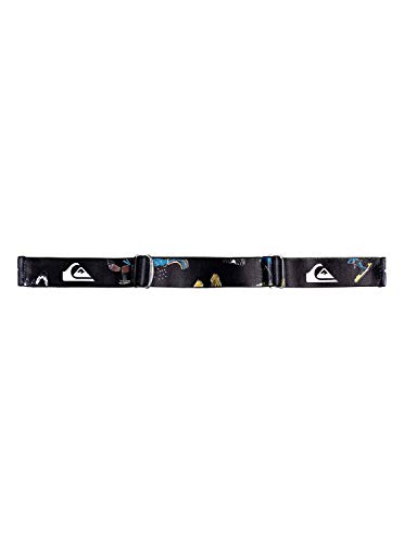 Quiksilver Flake - Máscara Para Snowboard/Esquí Para Chicos 8-14 Máscara Para Snowboard/Esquí, Niños, Black Snow Party, 1SZ