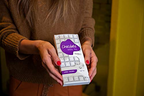 Rainbow Socks - Hombre Mujer Calcetines Barra de Chocolate Graciosos - 1 Par - Chocolate Blanco - Talla 41-46