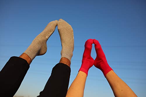 Rainbow Socks - Hombre Mujer Calcetines Colores de Algodón - 9 Pares - Blanco Púrpura Gris Naranja Rojo Amarillo Verde Mar Verde Fucsia - Talla 39-41