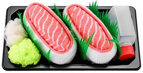 Rainbow Socks - Mujer Hombre Calcetines Sushi Salmón - 1 Par - Tamaño 36-40