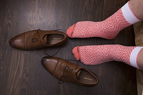 Rainbow Socks - Mujer Hombre Calcetines Sushi Salmón Maki de Pepino - 2 Pares - Tamaño 36-40