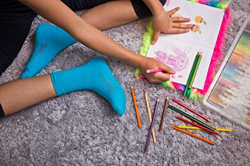 Rainbow Socks - Niños y Niñas - Calcetines de Algodón - 12 Pares - Multicolor - Talla 30-35