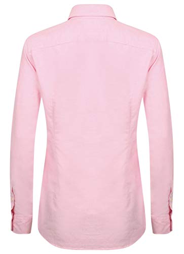 Ralph Lauren - Camisa de algodón para mujer rosa XL