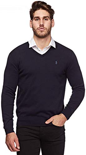 Ralph Lauren - Jersey para hombre azul marino S