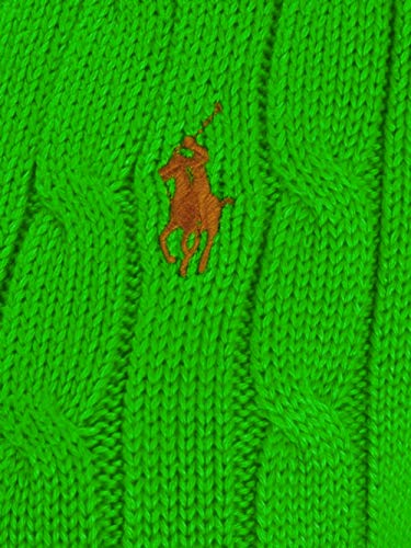 Ralph Lauren Kimberly - Polo de punto para mujer con diseño trenzado Auba Lime S