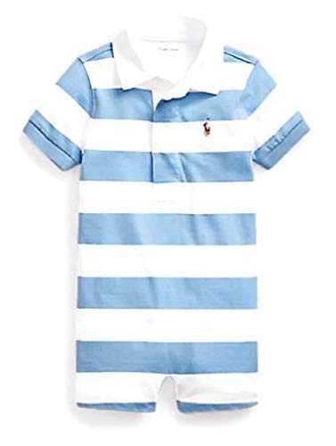 Ralph Lauren - Pantalón corto de malla de algodón para bebé, 12 m, color azul marino