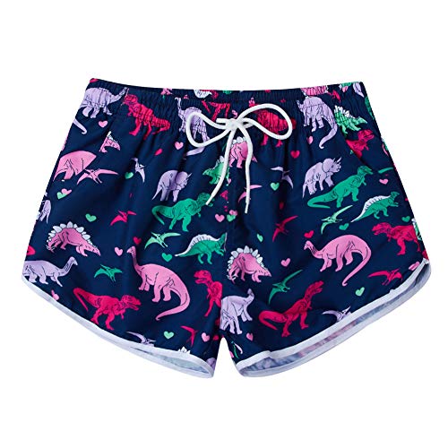 Rave on Friday Pantalones Cortos de Natación para Mujer Playa de Secado Rápido 5D Impresa de Baño Shorts de Natación Niña Transpirables para Gimnasio, Entrenamiento Casual y Deportivo XL