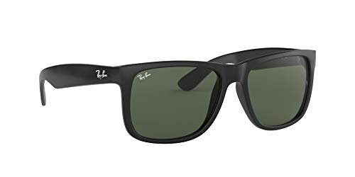 Ray-Ban Justin RB4165 - Gafas de sol Unisex, Negro (Green Classic 601/71), 55 mm