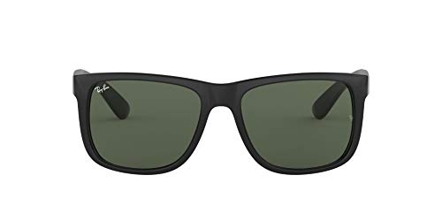 Ray-Ban Justin RB4165 - Gafas de sol Unisex, Negro (Green Classic 601/71), 55 mm