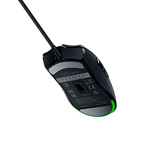 Razer Viper Mini - Ratón para Juegos (Ratón Gaming, Ambidiestro, 61g de peso, Cable Speedflex, Sensor Óptico de 8.500 ppp e Iluminación Chroma RGB) - Negro