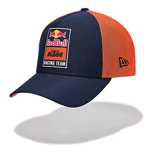 Red Bull KTM New Era Parches para Ropa Trucker Cap, Azul Unisexo Talla única Patch, KTM Factory Racing Original Ropa & Accesorios