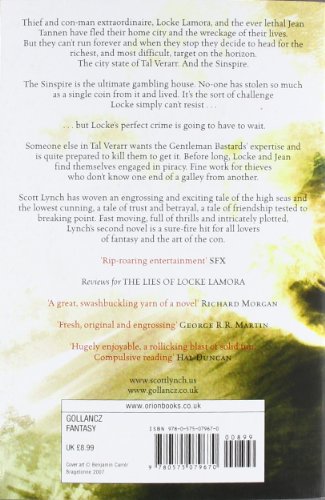 Red Seas Under Red Skies: The Gentleman Bastard Sequence, Book Two